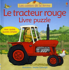 Le tracteur rouge: Livre puzzle