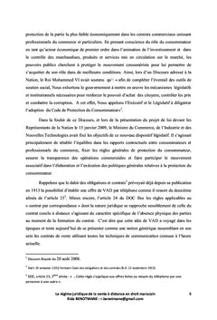 Le regime juridique de la vente A distance en droit marocain