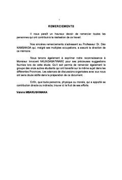 Etat d'Avancement de la Politique de décentralisation de l'Education