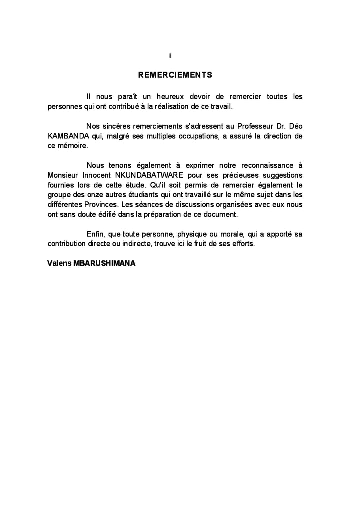 Etat d'Avancement de la Politique de décentralisation de l'Education