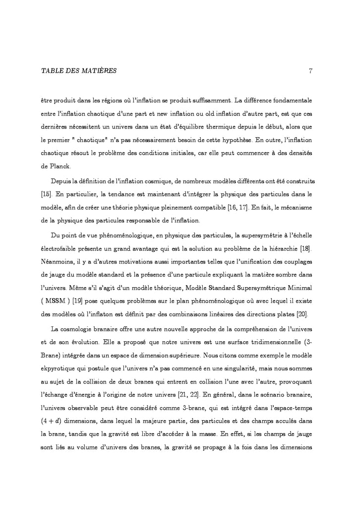 Modèles d'inflation cosmologique branaire RS-II