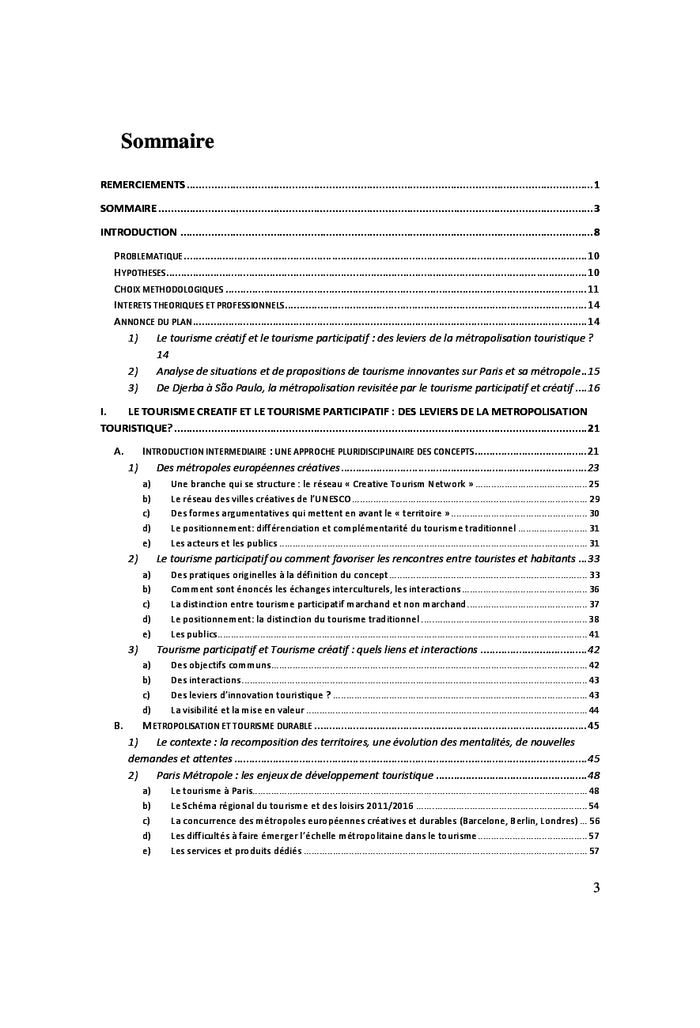 Tourismes participatif et créatif, leviers de métropolisation ?