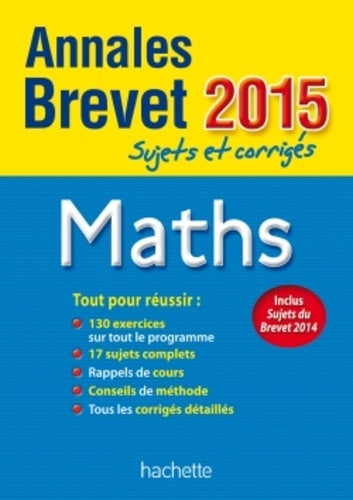 Maths 3e: Sujets et corrigés