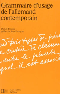 Grammaire d'usage de l'allemand contemporain