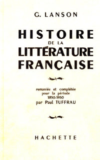 Histoire de la littérature française, 1850-1950