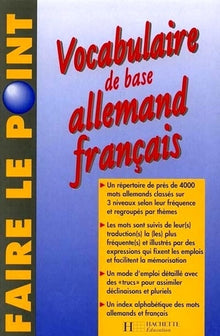 Vocabulaire de base Allemand Français: Edition 1997 entièrement refondue