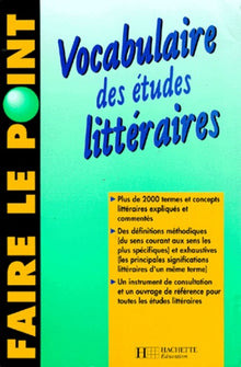 Vocabulaire des études littéraires