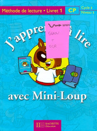 J'apprends à lire avec mini-loup, CP. Livret numéro 1, carton