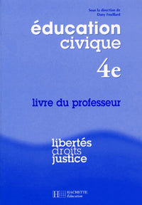Education civique, 4e. Livre du professeur