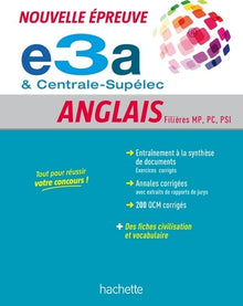 Anglais, prépas scientifiques filières MP, PC, PSI, TSI - Centrale-Supélec & e3a