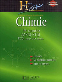 Chimie, 1ère année, MPSI - PTSI, PCSI option SI, 2e période : Cours et exercices corrigés