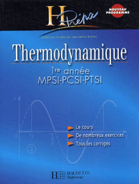 Thermodynamique 1ère année MPSI-PCSI-PTSI