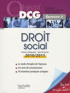Droit social: Epreuve 3 du DCG