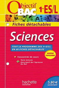 Objectif Bac - Fiches détachables - Sciences 1re ES/L
