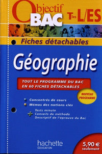 Géographie Tle ES, L: Fiches détachables