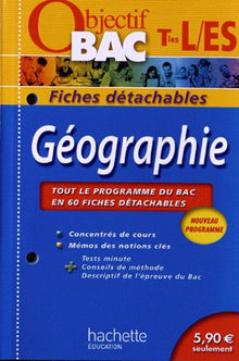 Géographie Tle ES, L: Fiches détachables