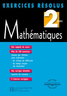 Exercices résolus : Mathématiques, 2nde