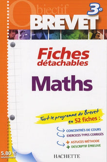 Maths 3e: Fiches détachables