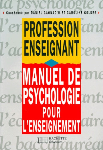 Manuel de psychologie pour l'enseignement