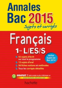 Annales BAC français 1res L-ES-S