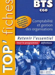 Comptabilité et Gestion des Organisations BTS