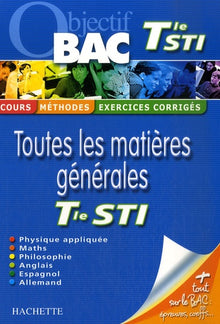 Toutes les matières générales Tle STI