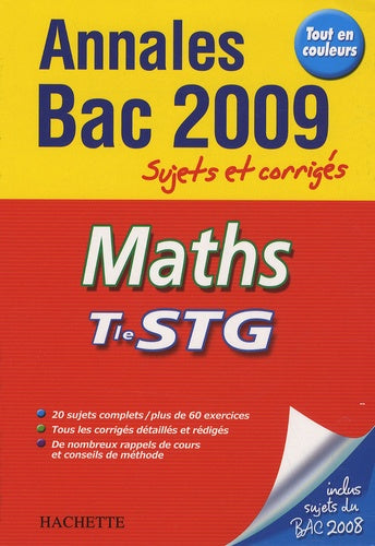 Maths Tle STG: Sujets et corrigés