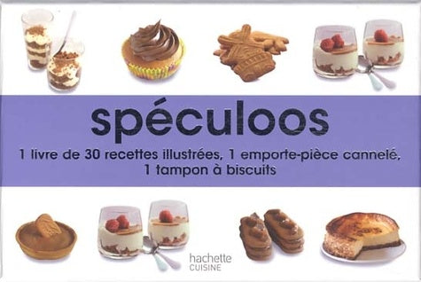 Spéculoos: 1 livre de 30 recettes illustrées, 1 emporte-pièce cannelé, 1 tampon à biscuits