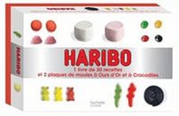 Haribo: 1 livre de 30 recettes et 2 plaques de moules à ours d'Or et à Crocodiles