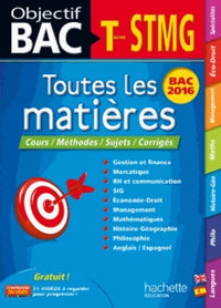 Objectif Bac Toutes Les Matieres Term Stmg