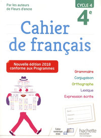 Cahier de français cycle 4 / 4e