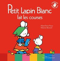 Petit lapin blanc fait les courses
