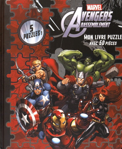 Avengers , Marvel , LIVRE PUZZLE (50 pièces)