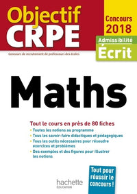 Objectif CRPE en fiches Maths