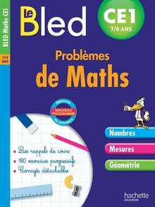 Cahier Bled - Problèmes de maths CE1