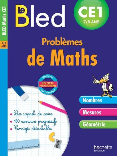 Cahier Bled - Problèmes de maths CE1