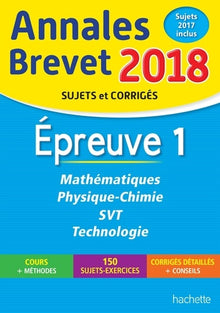 Mathématiques, Physique-chimie, SVT, Technologie