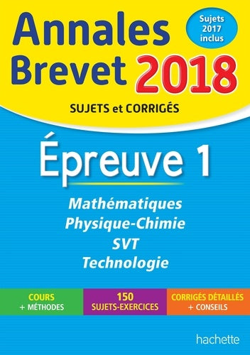 Mathématiques, Physique-chimie, SVT, Technologie