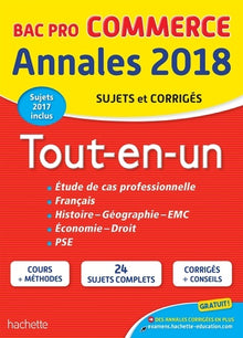Tout-en-un Bac Pro Commerce: Sujets et corrigés