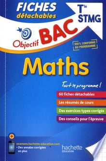 Objectif Bac Fiches détachables Maths Term STMG