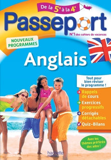 Passeport - Anglais de la 5e à la 4e - Cahier de vacances