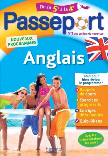 Passeport - Anglais de la 5e à la 4e - Cahier de vacances
