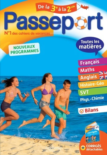Passeport toutes les matières - De la 3e à la 2de - Cahier de vacances