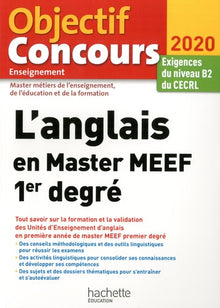 L'anglais en Master MEEF 1er degré 2020