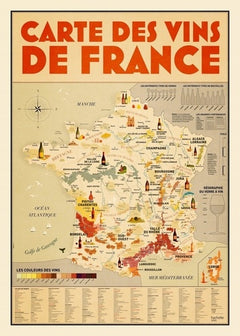 La carte des vins de France