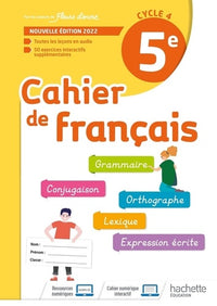 Cahier de français cycle 4/5e - Cahier d'activités
