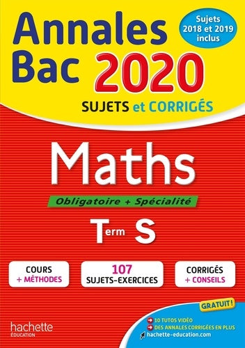 Annales bac 2020 maths Term S