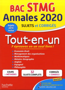 Annales Bac 2020 Tout-En-Un Bac STMG