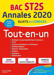 Annales Bac 2020 Tout-En-Un Bac ST2S