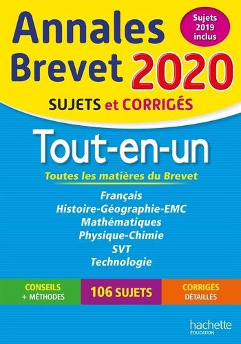 Annales Brevet 2020 Tout-en-Un